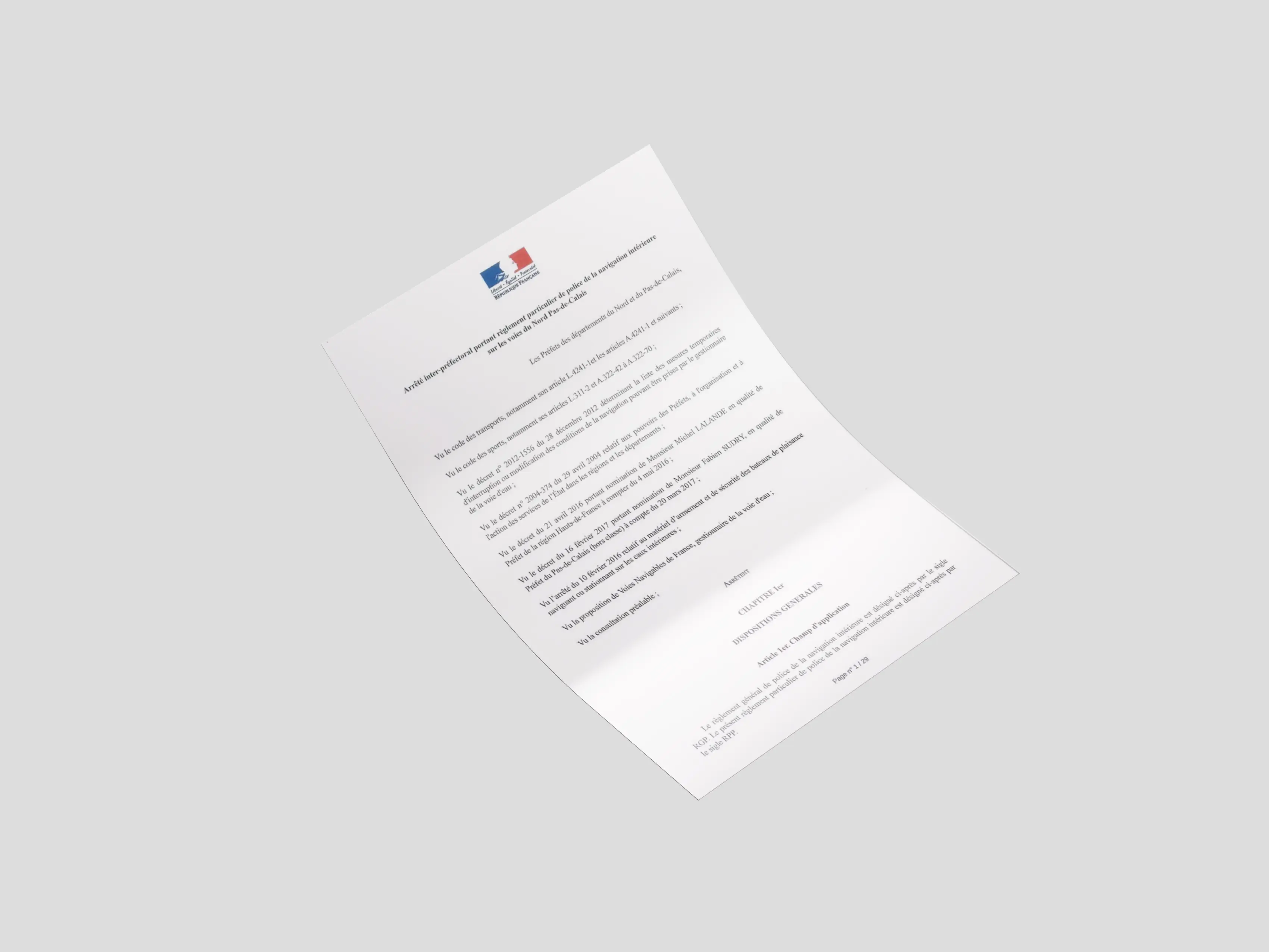 Special Regulations